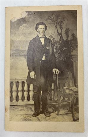 9 1860s era Men’s Carte de Visite Photographs