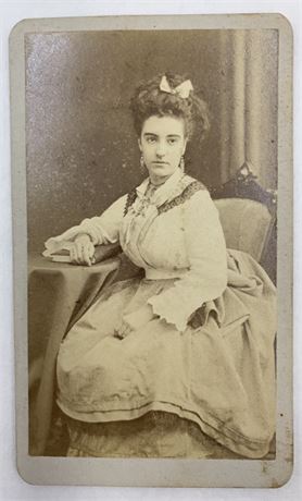 9 Victorian Ladies Carte de Visite Photographs
