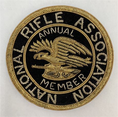 Eagle National Rifle Association Silver & Gold Bullion Annual Member Badge