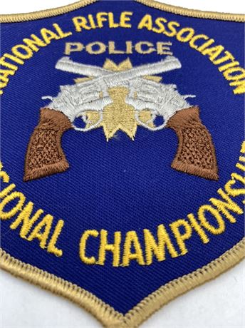 Large 5 1/4” 1977 Police Regional Championship NRA Jacket Patch