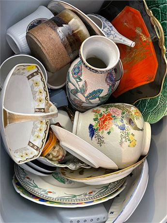Box Lot of Assorted China