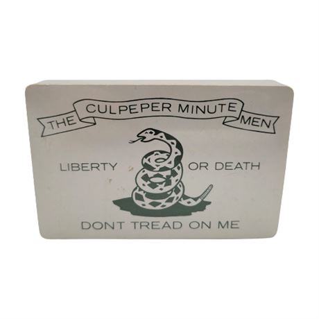 Vintage Unopened Culpepper Minute Men Playing Cards