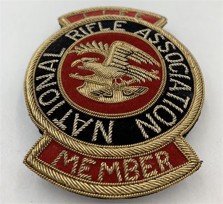 Eagle National Rifle Association Silver & Gold Bullion Life Member Badge