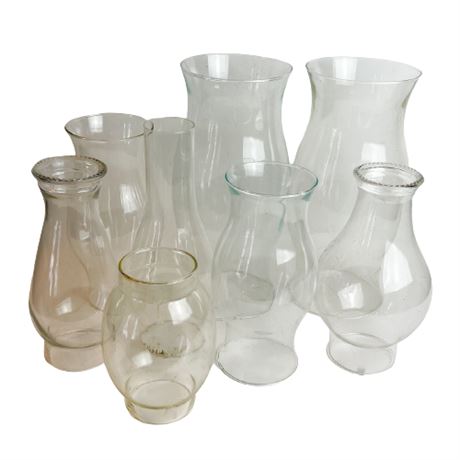 Lot of Glass Hurricanes