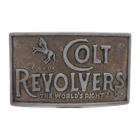 Vintage Colt Revolvers Belt Buckle