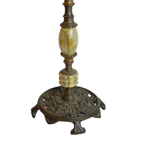 Art Deco Cast Iron Table Lamp