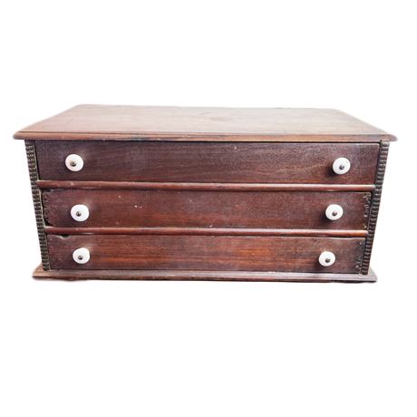 Antique Wooden Thread Cabinet