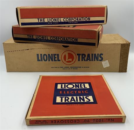 4 pc Postwar Lionel Train Railroad Lot, in the Original Boxes