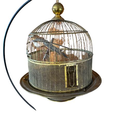 Vintage Hendrix Bird Cage on Stand