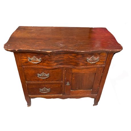 Antique Oak Wash Stand