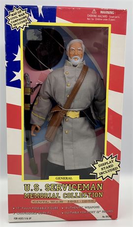 1996 NOS US Serviceman Civil War 12” Posable Confederate Soldier Action Figure