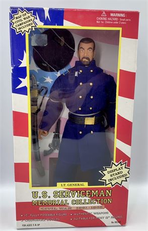 NOS US Serviceman Civil War 12” Posable Union General Soldier Action Figure