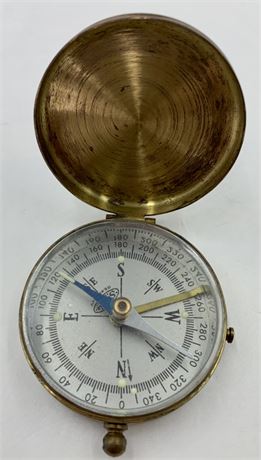 Vintage STELLAR Germany Night Navigational Pocket Glowing Compass