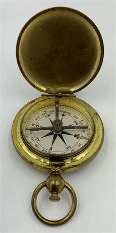 US Military Antique Navigational Pocket Watch Shaped Compass