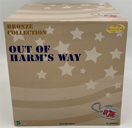 Vintage NOS Hasbro GI Joe Bronze Collection “Out of Harm’s Way” Soldier Statue