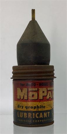 Vintage MOPAR Chrysler Auto Home Shop Dry Graphite 4 1/2” Lubricant Can