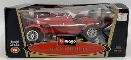 NOS 1931 Alpha Romeo Italian 8 C Monza Die-Cast 1/18 scale Car Model