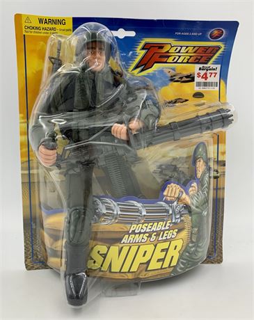 NOS Power Force US Military Posable 11” SNIPER Action Figure
