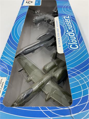 NOS 3 pc US Air Force Die-Cast Aircraft Toys, Unopened