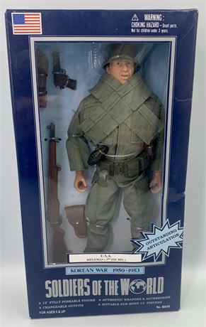 NOS Soldiers of the World 12” Posable Korean War Rifleman Action Figure