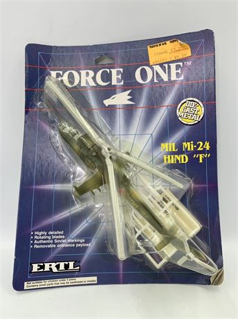 NOS ERTL Mil Mi-24 Hind F Die-Cast Metal Military Helicopter