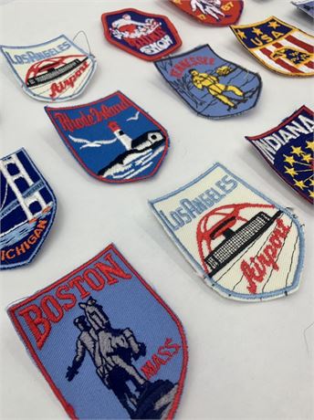 18 NOS Colorful USA States Garment Patches