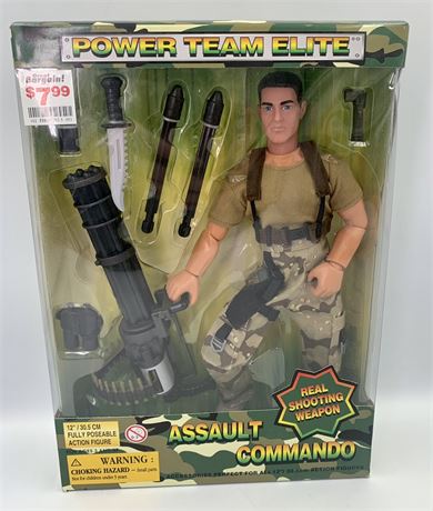NOS Power Team Elite 12” Posable Soldier Action Figure