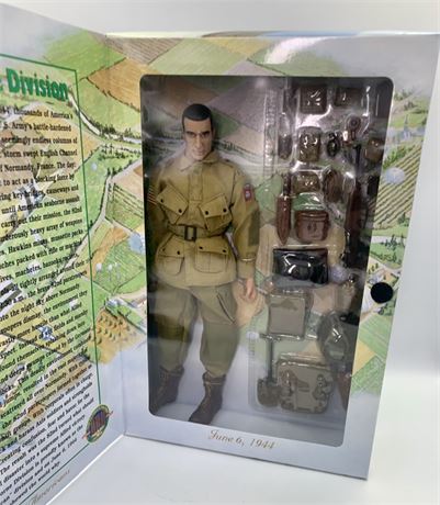 NOS 82nd Airborne Div. D-Day 12” Posable Soldier Action Figure