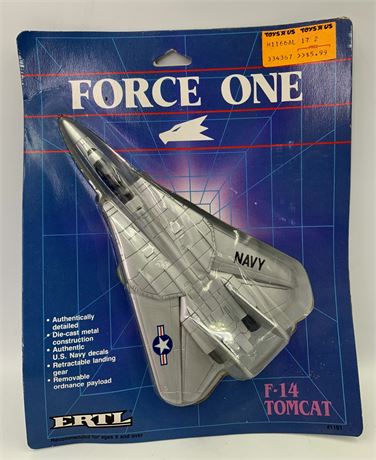 NOS ERTL F-14 Tomcat Die-Cast Metal US Navy Fighter Plane