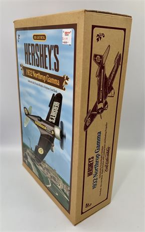 NOS Hershey’s 1932 Northrop Gamma Airplane Die-Cast Metal Coin Bank