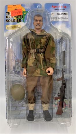NOS WWII British Paratrooper The Ultimate Soldier 11 1/2” Action Figure