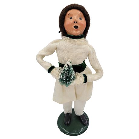 1988 Byers' Choice "The Carolers" Girl w/ Tree
