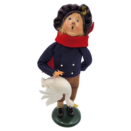 1994 Byers' Choice "The Carolers" Boy w/ Goose
