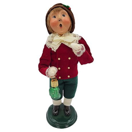 1999 Byers' Choice "The Carolers" Boy w/ Pickle Ornament