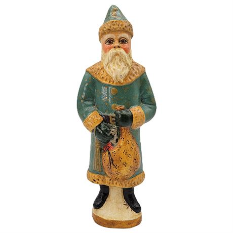 Vaillancourt Folk Art Blue Russian Father Christmas #104B