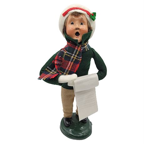 1987 Byers' Choice "The Carolers" Boy w/ Music