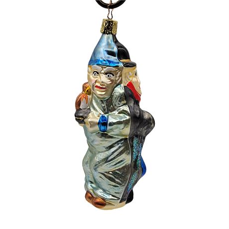 Inge-Glas for Old World Christmas 2-Sided Scrooge Glass Ornament