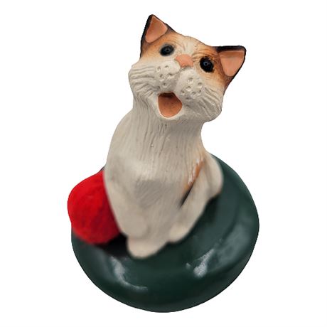1992 Byers' Choice "Singing Cats" Calico w/ Yarn