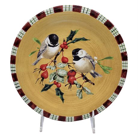 Lenox "Winter Greetings" Salad Plate: Chickadee