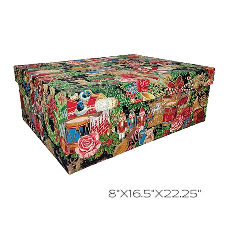 Ultimate Christmas Storage Medium Fabric Covered Box