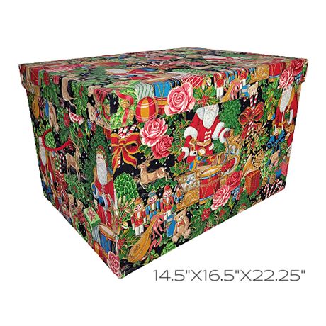 Ultimate Christmas Storage LG Fabric Covered Box