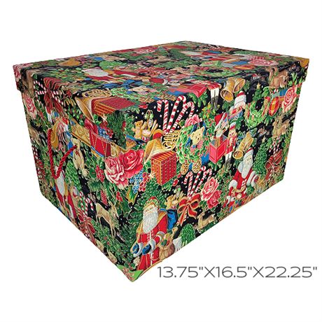 Ultimate Christmas Storage LG Fabric Covered Box
