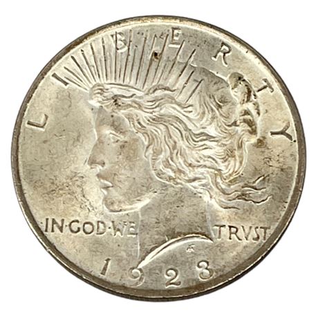 1923 Peace Silver Dollar