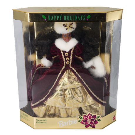 1996 African American Happy Holidays Barbie