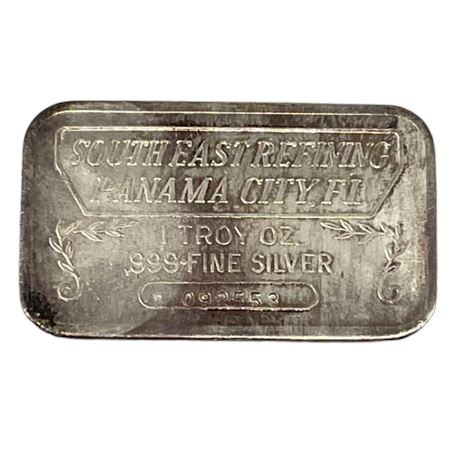South East Refining 1 OZ .999 Silver Bar