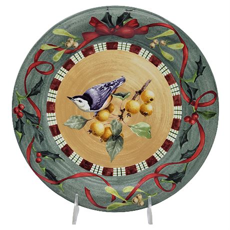Lenox "Winter Greetings" Dinner Plate: Nuthatch