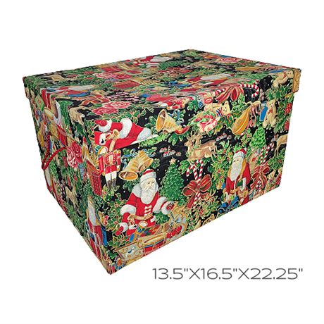 Ultimate Christmas Storage LG Fabric Covered Box