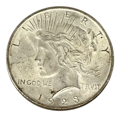 1923 Philadelphia Mint Peace Silver Dollar