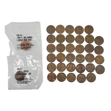 Large Wheat Penny Lot