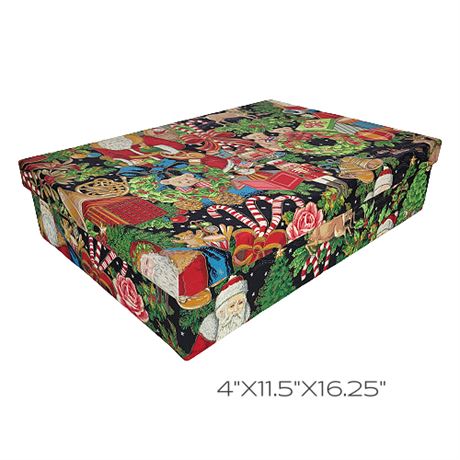 Ultimate Christmas Storage Small Fabric Covered Box